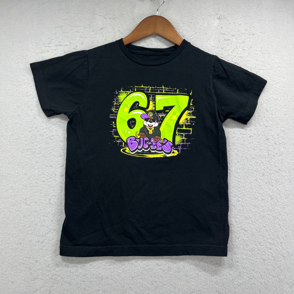 Bucees T Shirt Youth Medium Black 67 Graffiti Graphic Tee Classic Streetwear